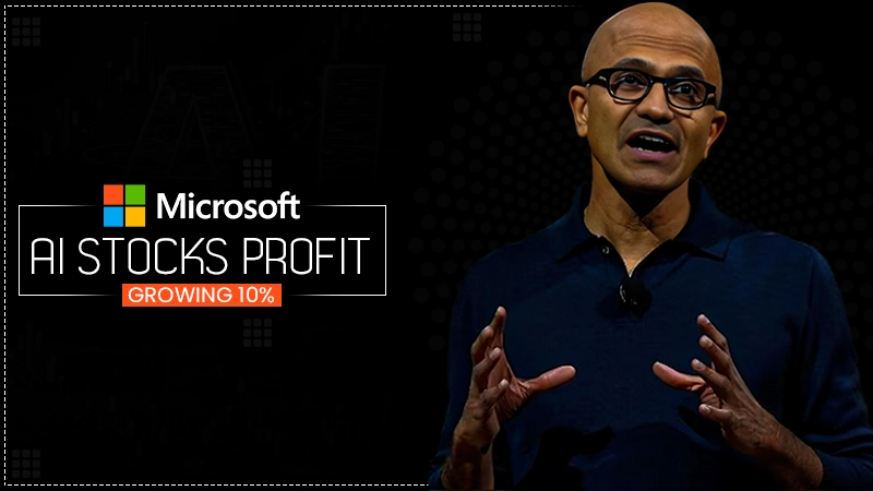 microsoft ai stocks profit growing 10 percent